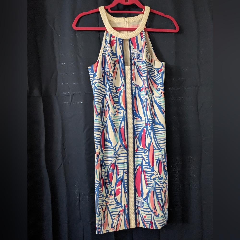 Lilly Pulitzer Red Right Return Halter Dress